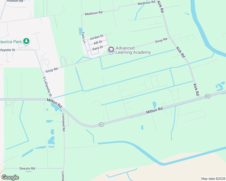 map of restaurants, bars, coffee shops, grocery stores, and more near in Maurice