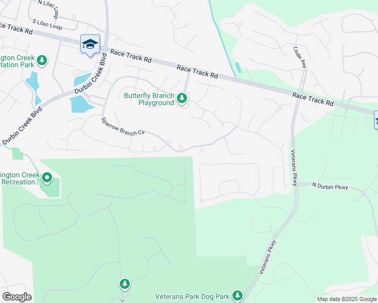 map of restaurants, bars, coffee shops, grocery stores, and more near 345 Sparrow Branch Circle in Jacksonville
