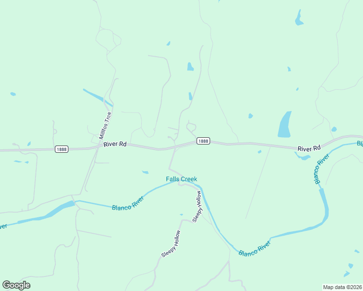 map of restaurants, bars, coffee shops, grocery stores, and more near 3067 Ranch Road 1888 in Blanco