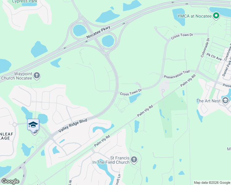 map of restaurants, bars, coffee shops, grocery stores, and more near 970 Old Palm Valley Road in Ponte Vedra Beach
