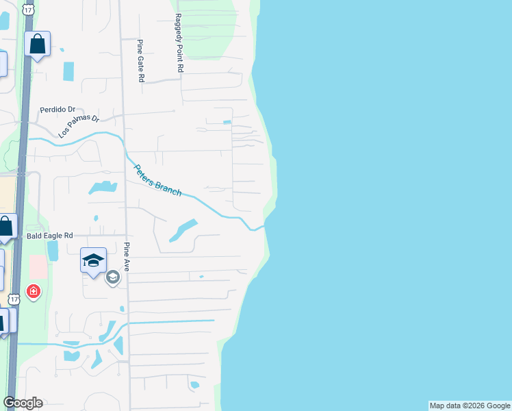 map of restaurants, bars, coffee shops, grocery stores, and more near 5169 Harvey Grant Road in Orange Park