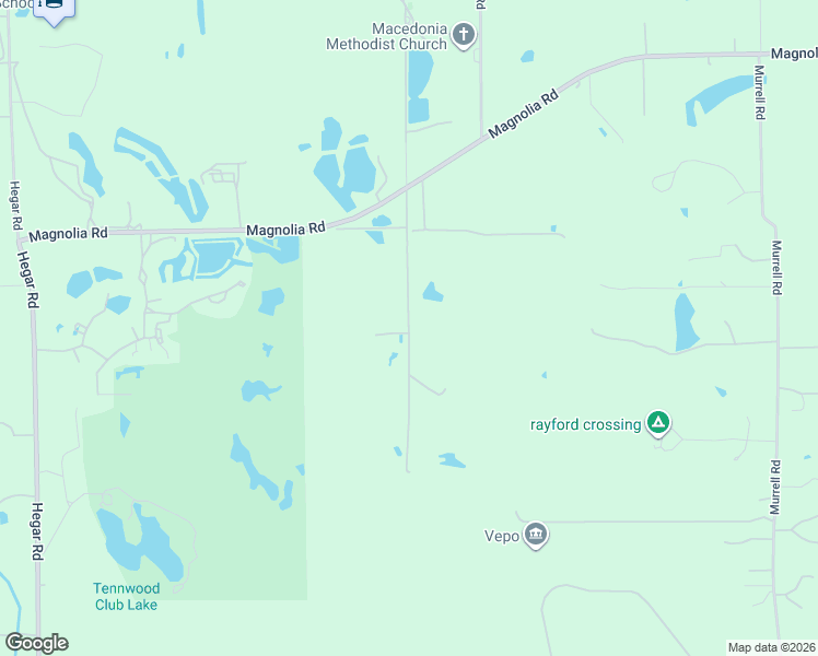 map of restaurants, bars, coffee shops, grocery stores, and more near Pagewood Street in Waller County