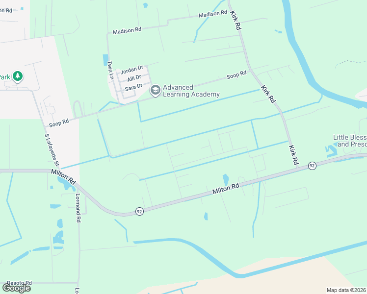 map of restaurants, bars, coffee shops, grocery stores, and more near 7795 Soop Road in Maurice