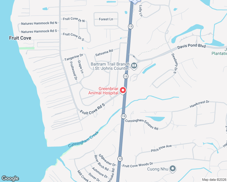 map of restaurants, bars, coffee shops, grocery stores, and more near 1420 Lemonwood Road in Jacksonville