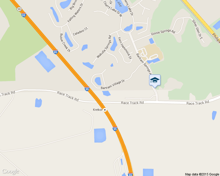 map of restaurants, bars, coffee shops, grocery stores, and more near 6118 Bartram Village Drive in Jacksonville