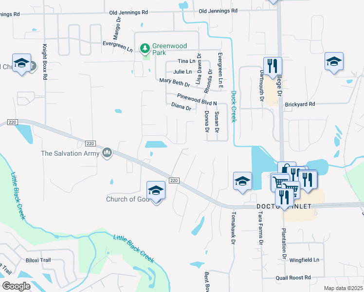 map of restaurants, bars, coffee shops, grocery stores, and more near 3099 Wavering Lane in Middleburg