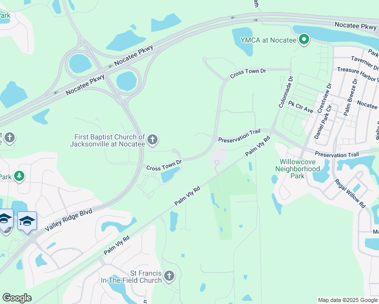 map of restaurants, bars, coffee shops, grocery stores, and more near 50 Pine Shadow Parkway in Ponte Vedra Beach