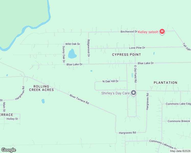 map of restaurants, bars, coffee shops, grocery stores, and more near 232 North Oak Hill Drive in Huffman