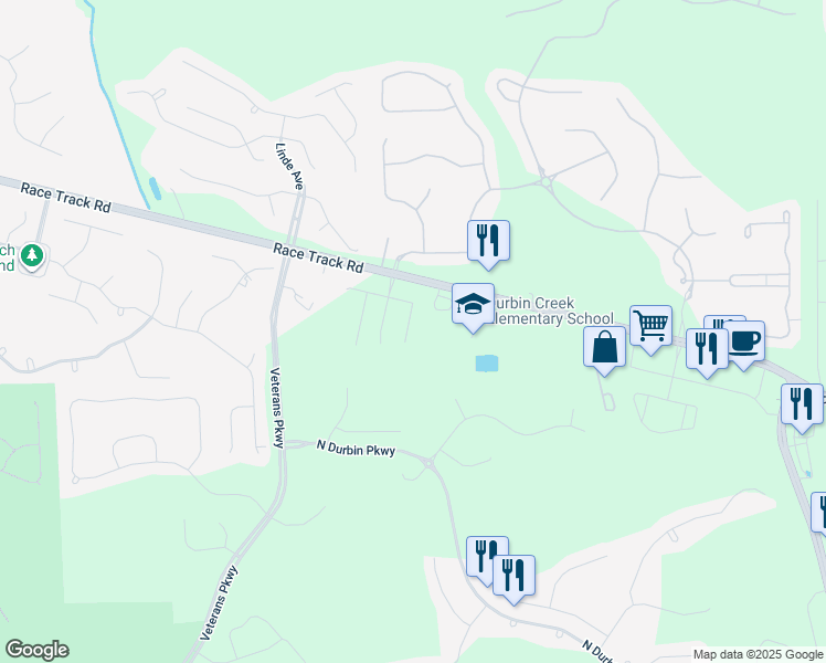 map of restaurants, bars, coffee shops, grocery stores, and more near 253 East Betony Branch Way in Jacksonville