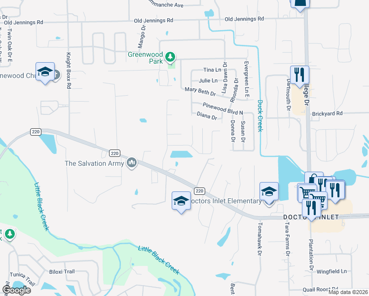 map of restaurants, bars, coffee shops, grocery stores, and more near 3163 Wavering Lane in Middleburg