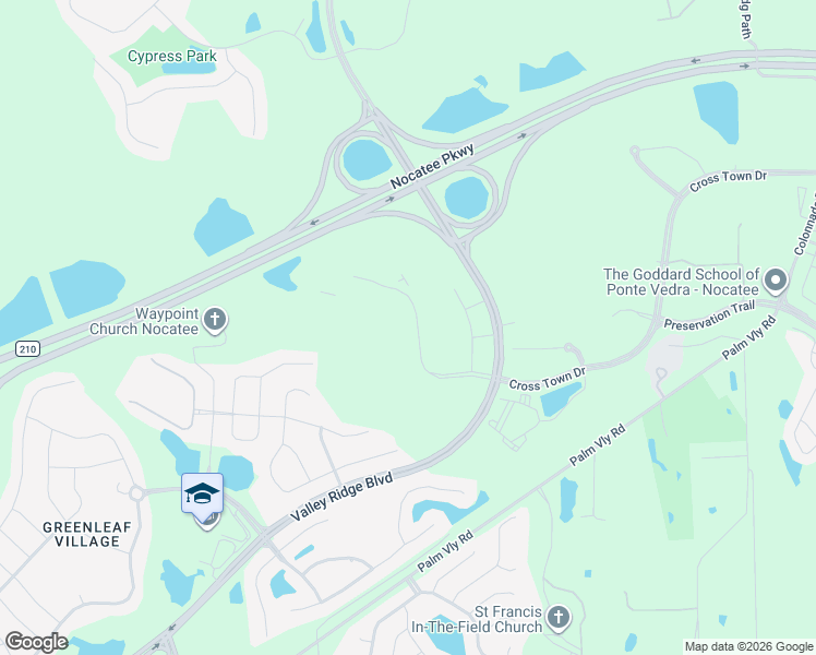 map of restaurants, bars, coffee shops, grocery stores, and more near 700 Palm Valley Road in Ponte Vedra Beach