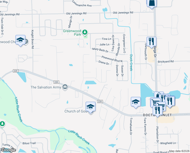 map of restaurants, bars, coffee shops, grocery stores, and more near 1656 Teaberry Drive in Middleburg