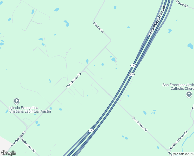 map of restaurants, bars, coffee shops, grocery stores, and more near 9811 Blocker Lane in Austin