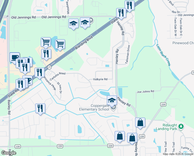 map of restaurants, bars, coffee shops, grocery stores, and more near 2993 Stonegate Lane in Middleburg