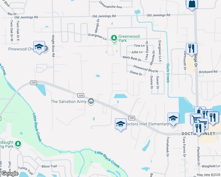 map of restaurants, bars, coffee shops, grocery stores, and more near 1736 Glen Laurel Drive in Middleburg
