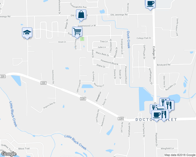 map of restaurants, bars, coffee shops, grocery stores, and more near 1544 Irishwood Court in Middleburg