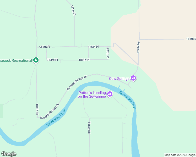 map of restaurants, bars, coffee shops, grocery stores, and more near 17950 Running Springs Drive in Live Oak