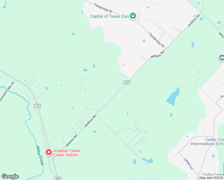 map of restaurants, bars, coffee shops, grocery stores, and more near 244 Jenkins Road in Cedar Creek