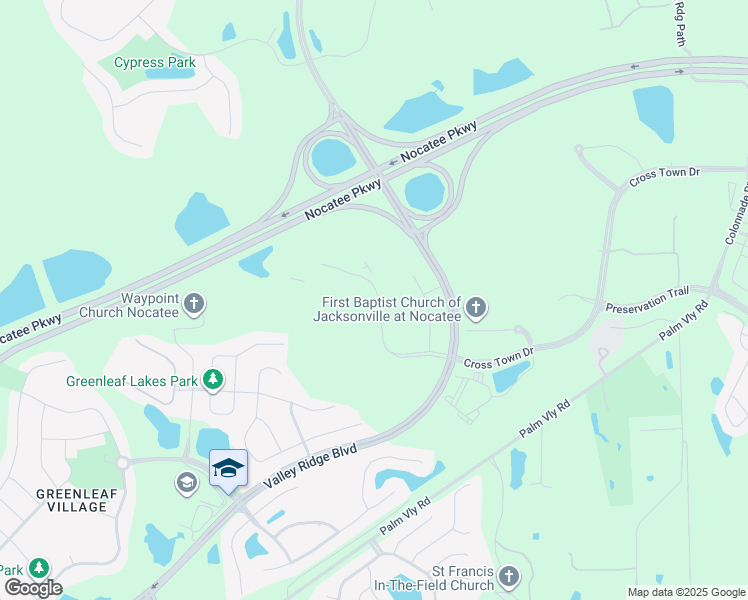 map of restaurants, bars, coffee shops, grocery stores, and more near 700 Palm Valley Road in Ponte Vedra Beach