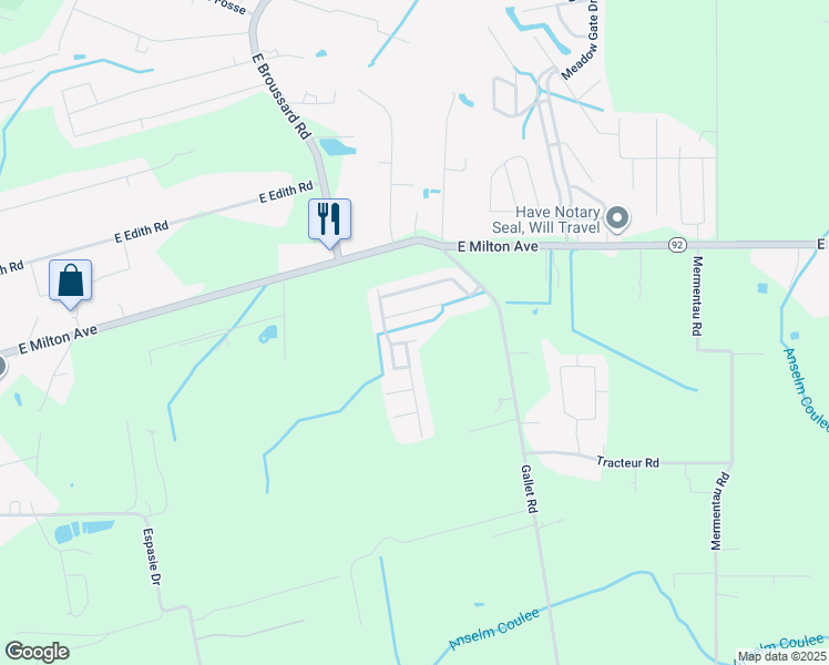 map of restaurants, bars, coffee shops, grocery stores, and more near 111 Enchantment Ave in Youngsville