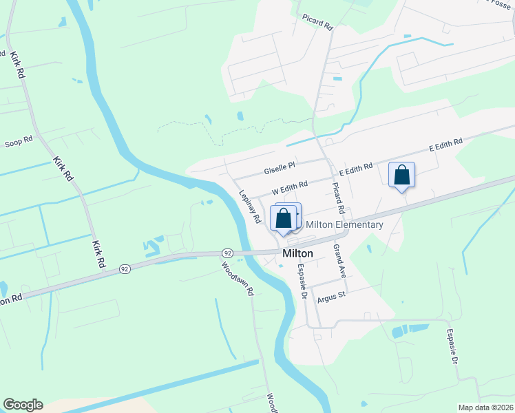 map of restaurants, bars, coffee shops, grocery stores, and more near 206 Lepinay Road in Lafayette