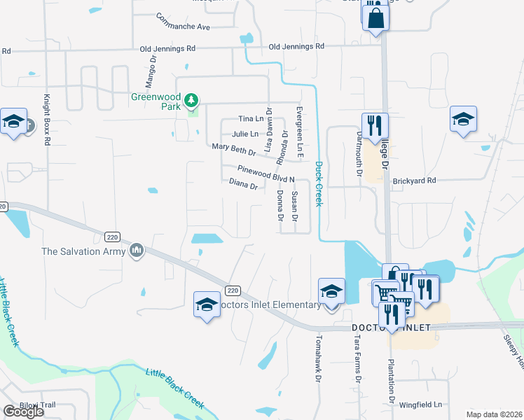 map of restaurants, bars, coffee shops, grocery stores, and more near 3009 Wavering Lane in Middleburg