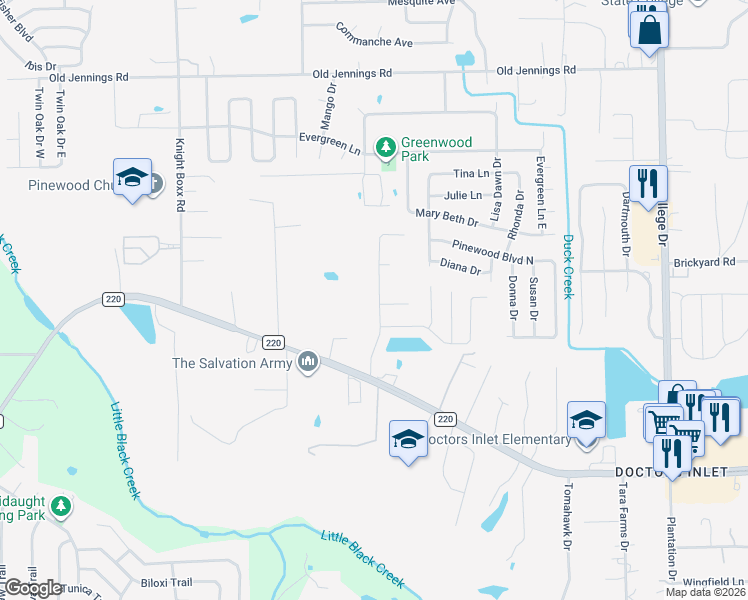map of restaurants, bars, coffee shops, grocery stores, and more near 1736 Glen Laurel Drive in Middleburg
