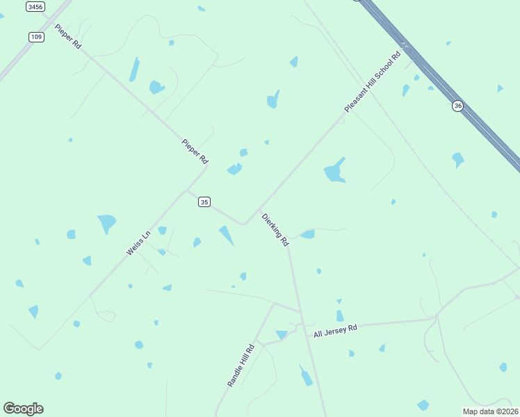 map of restaurants, bars, coffee shops, grocery stores, and more near 601 Pleasant Hill School Road in Brenham