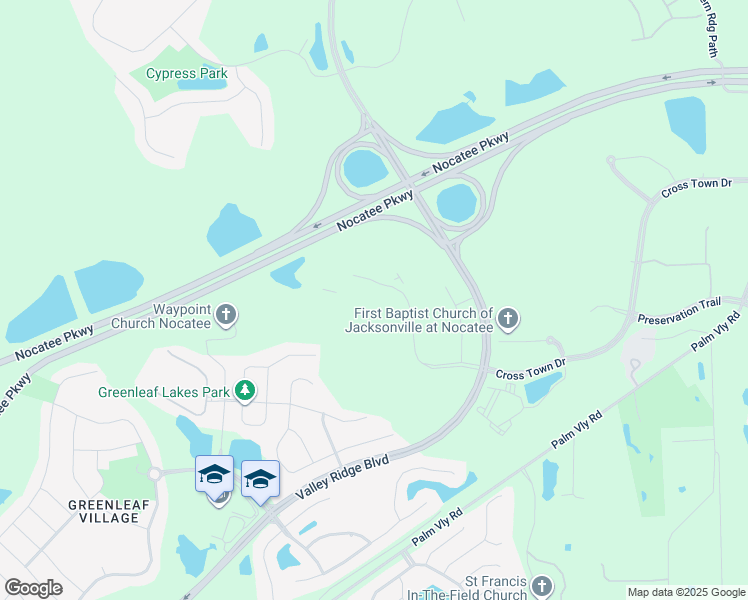 map of restaurants, bars, coffee shops, grocery stores, and more near 700 Palm Valley Rd in Ponte Vedra