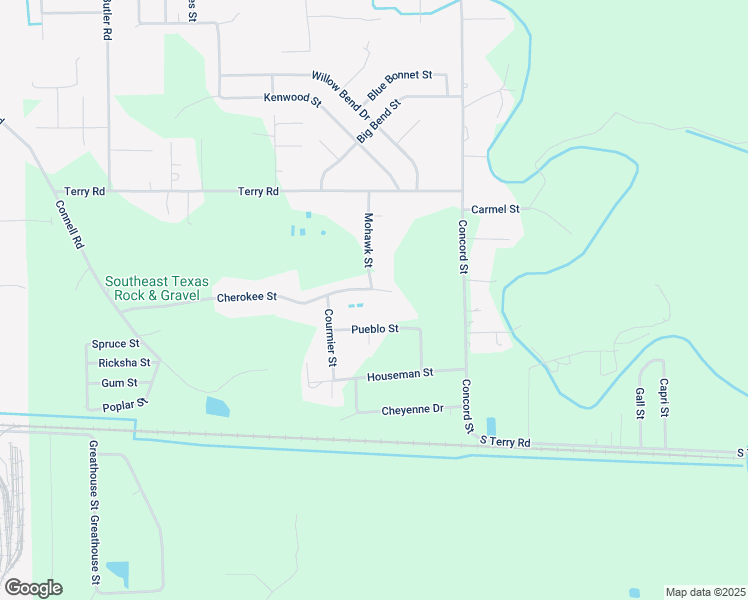 map of restaurants, bars, coffee shops, grocery stores, and more near 1680 Cherokee Street in Vidor