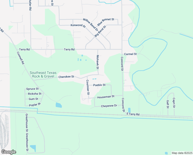 map of restaurants, bars, coffee shops, grocery stores, and more near 1680 Cherokee Street in Vidor