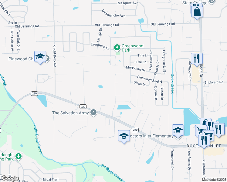 map of restaurants, bars, coffee shops, grocery stores, and more near 1736 Glen Laurel Drive in Middleburg