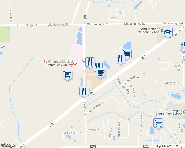 map of restaurants, bars, coffee shops, grocery stores, and more near 1545 Branan Field Road in Middleburg
