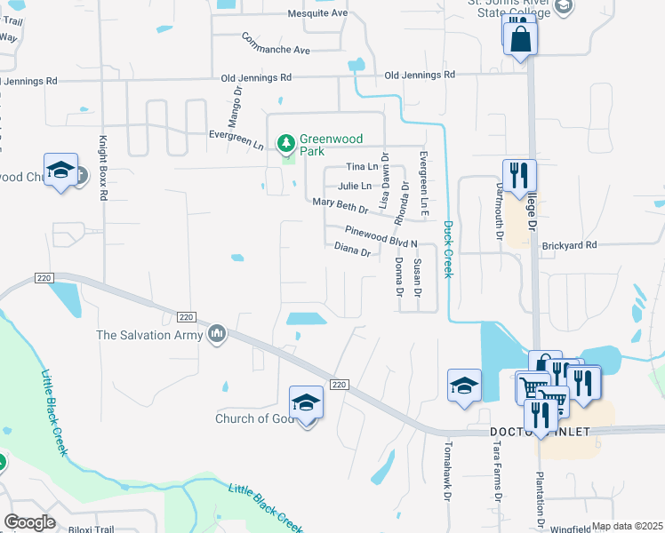 map of restaurants, bars, coffee shops, grocery stores, and more near 1528 Irishwood Court in Middleburg