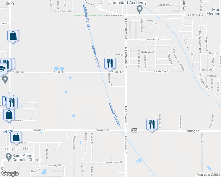 map of restaurants, bars, coffee shops, grocery stores, and more near 113 Heritage Drive in Youngsville