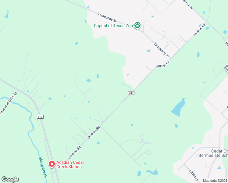 map of restaurants, bars, coffee shops, grocery stores, and more near 244 Jenkins Road in Cedar Creek