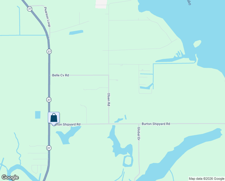 map of restaurants, bars, coffee shops, grocery stores, and more near 7343 Olsen Road in Sulphur