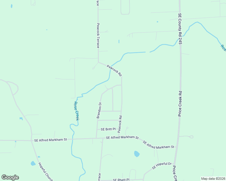 map of restaurants, bars, coffee shops, grocery stores, and more near 124 Southeast Brandon Drive in Lake City