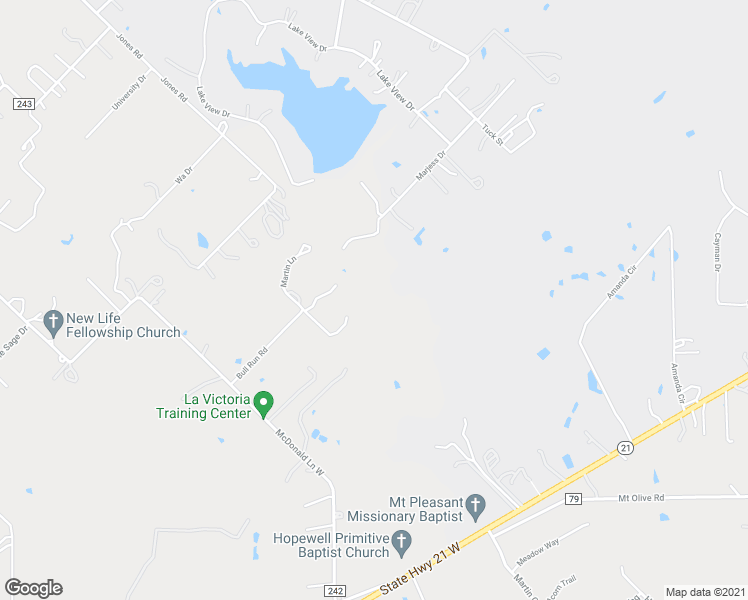 map of restaurants, bars, coffee shops, grocery stores, and more near 164 Bull Run Road in Cedar Creek