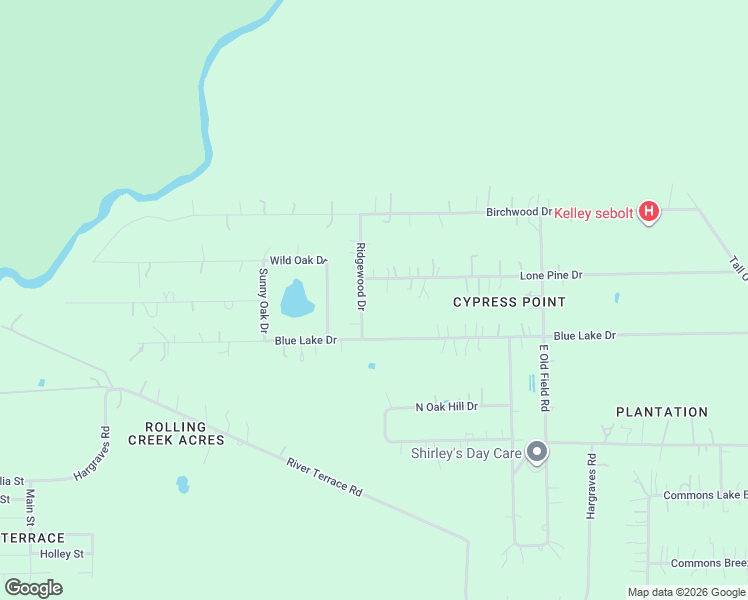 map of restaurants, bars, coffee shops, grocery stores, and more near 114 Ridgewood Drive in Huffman