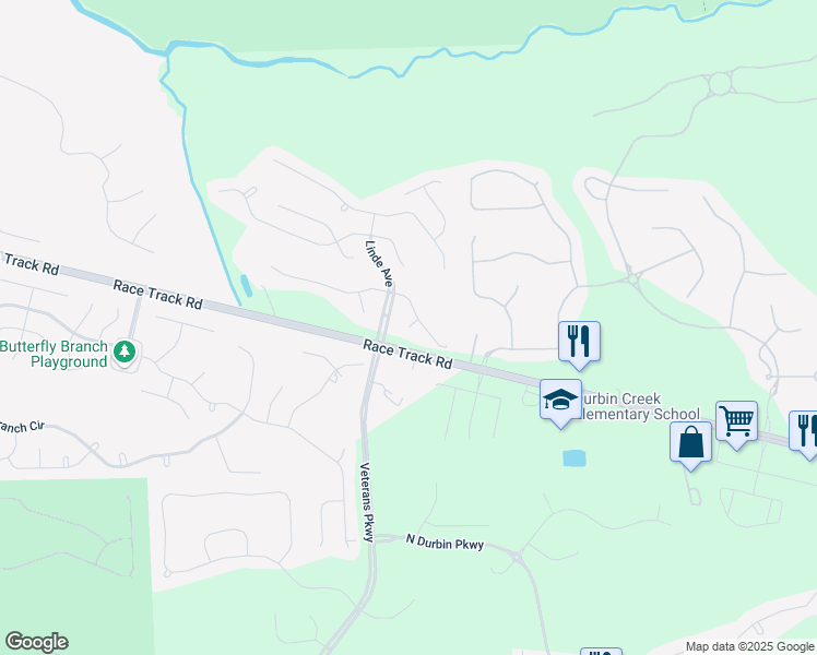 map of restaurants, bars, coffee shops, grocery stores, and more near 708 Sharon Court in Saint Johns