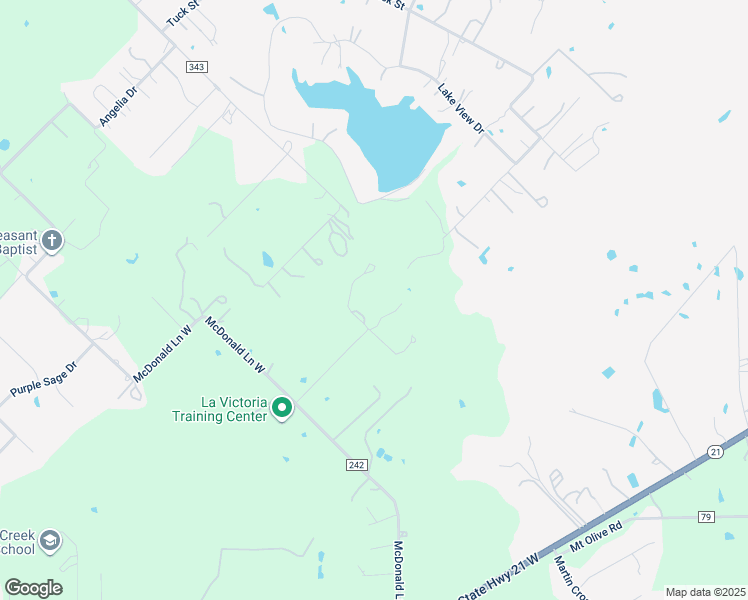map of restaurants, bars, coffee shops, grocery stores, and more near 130 Martin Lane in Cedar Creek