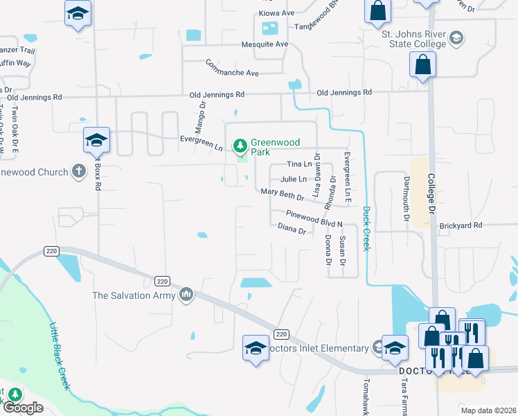map of restaurants, bars, coffee shops, grocery stores, and more near 1648 Glen Laurel Drive in Middleburg