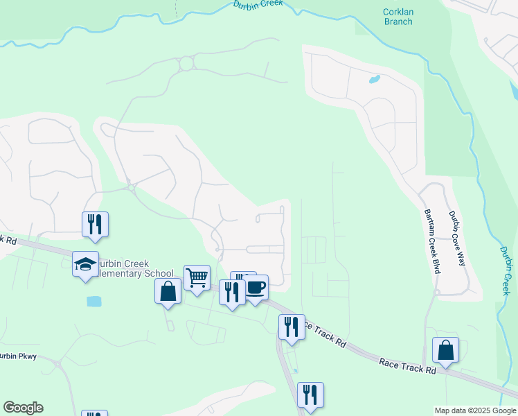 map of restaurants, bars, coffee shops, grocery stores, and more near 98 Lacaille Avenue in Saint Johns