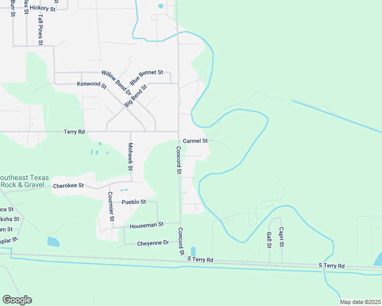 map of restaurants, bars, coffee shops, grocery stores, and more near 1775 Carpenter Road in Vidor