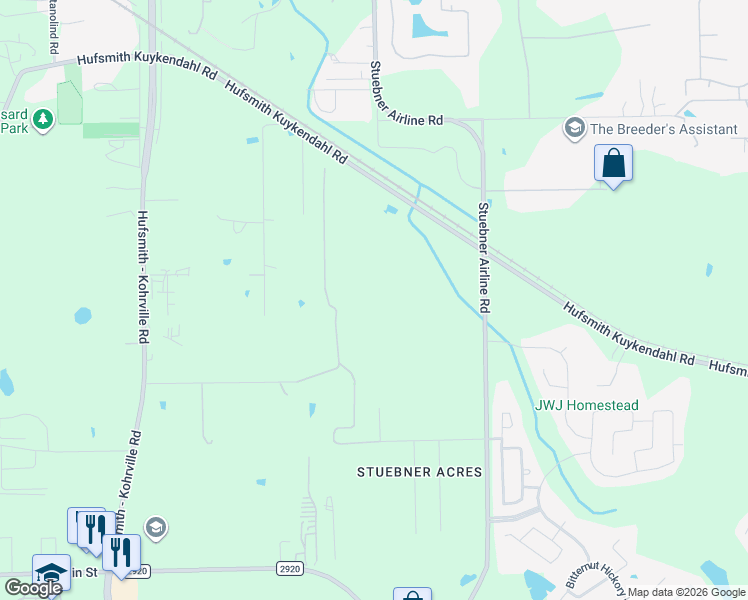 map of restaurants, bars, coffee shops, grocery stores, and more near in Tomball