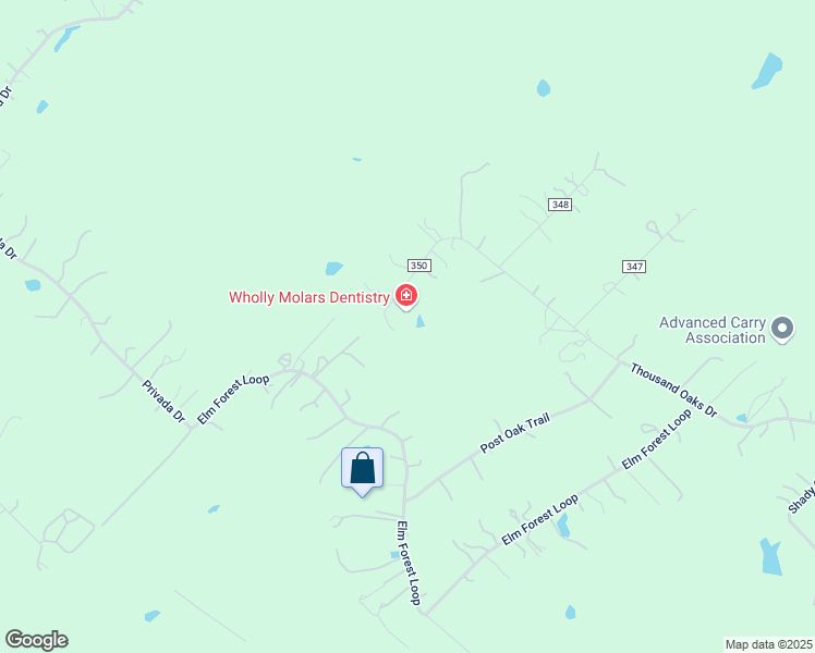 map of restaurants, bars, coffee shops, grocery stores, and more near 685 Thousand Oaks Drive in Cedar Creek