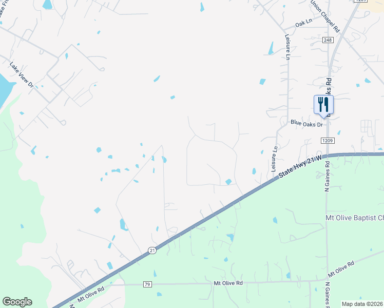 map of restaurants, bars, coffee shops, grocery stores, and more near 132 Cayman Drive in Cedar Creek