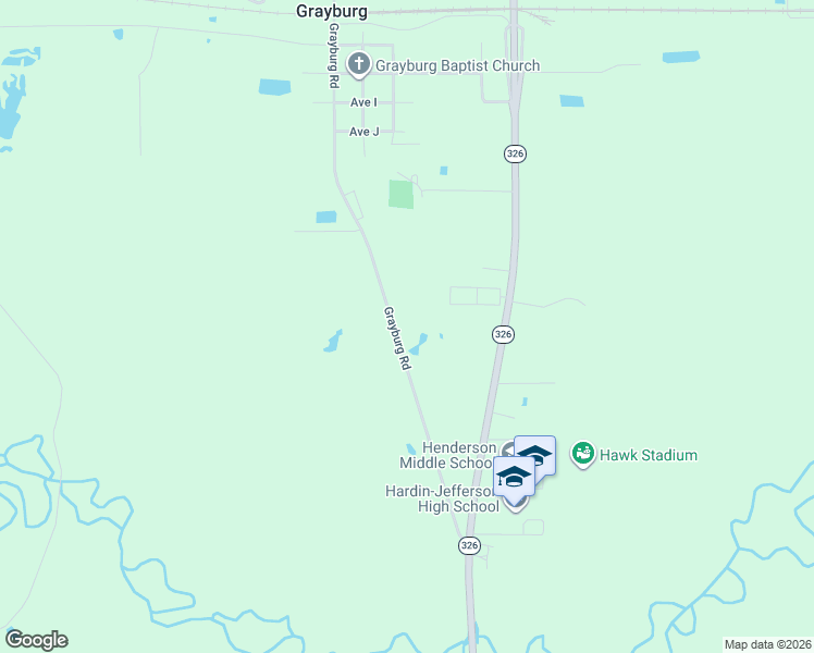 map of restaurants, bars, coffee shops, grocery stores, and more near 18450 Grayburg Road in Sour Lake