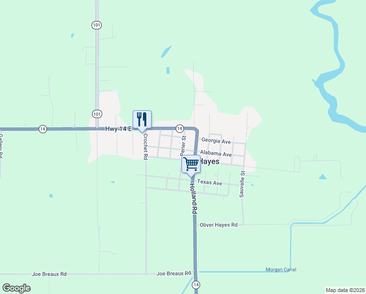 map of restaurants, bars, coffee shops, grocery stores, and more near 7769 Georgia Avenue in Iowa